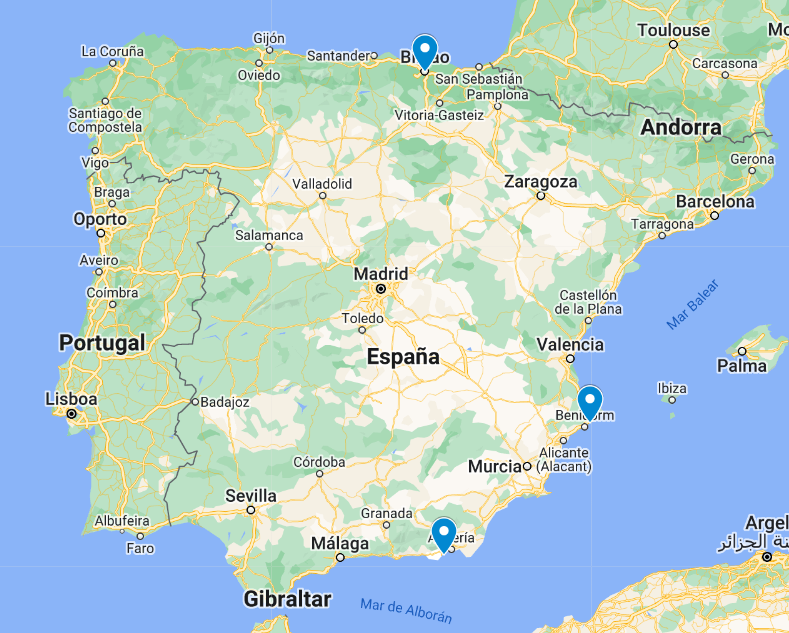 mapa centros asociados